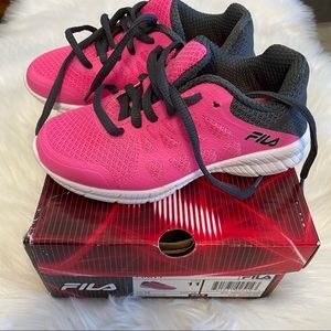 Fila pink sneakers size 11 girls, brand new with box